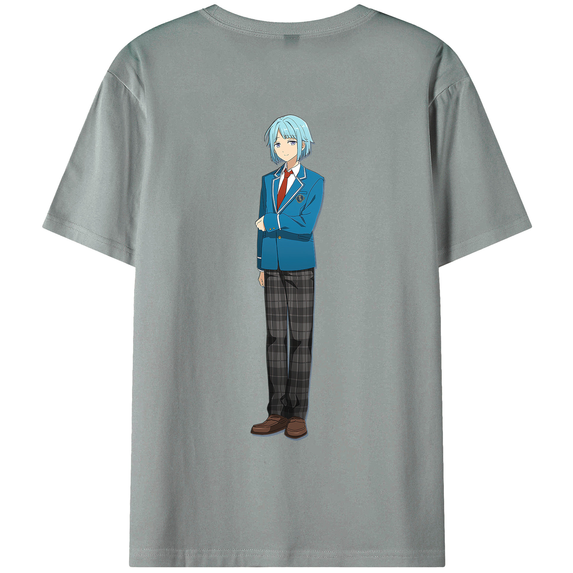 （画像用） あんさんぶるスターズ! Ensemble Stars 綿100％ メンズ半袖Tシャツ（バックプリント） 通気性